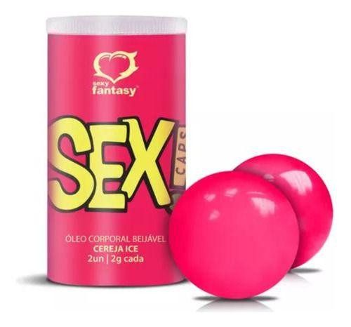 Imagem de Bolinha Explosiva Sex Caps  Beijáveis Esquenta /esfria 2unid