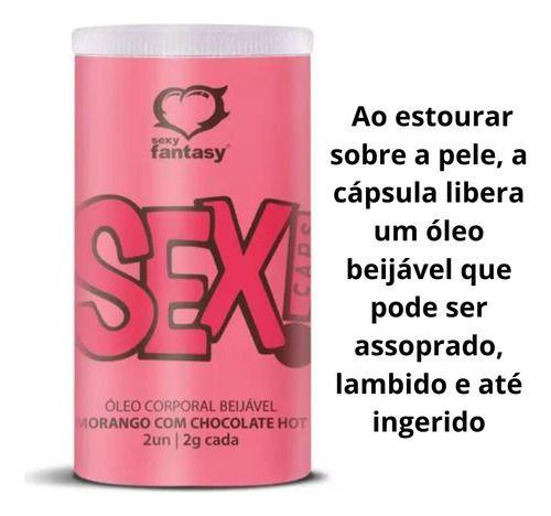 Imagem de Bolinha Explosiva Sex Caps  Beijáveis Esquenta /esfria 2unid