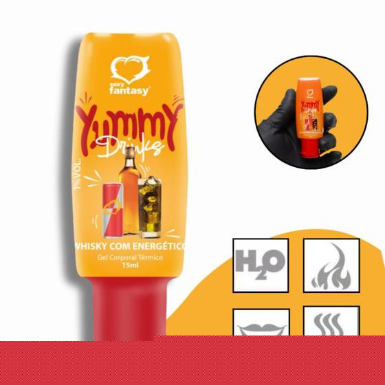 Imagem de Yummy Drinks Gel Beijável Térmico Para Oral - Whisky