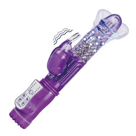 Imagem de Vibrador recarregável - rabbit texturizado - rotativo