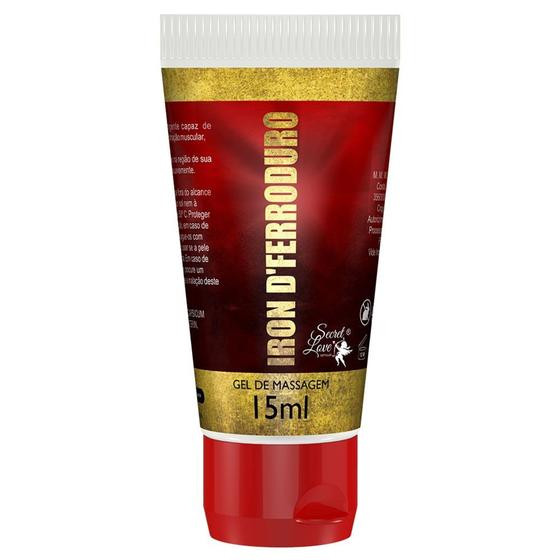 Imagem de Iron D Ferro Duro Lubrificante Comestível Sabor Chocolate 15ml Sexy Shop - Segred Love