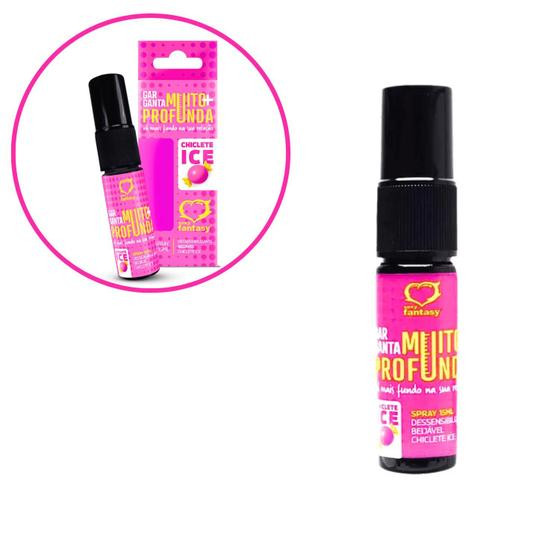 Imagem de Dessensibilizante Spray Garganta Muito+Profunda Beijável ICE Chiclete