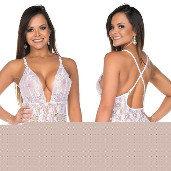 Imagem de Body Mimo Branco Renda Pimenta Sexy - Lingerie Sexy