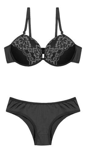 Imagem de Kit 3 Conjunto Lingerie Calcinha E Sutiã Sexy Sensual Renda