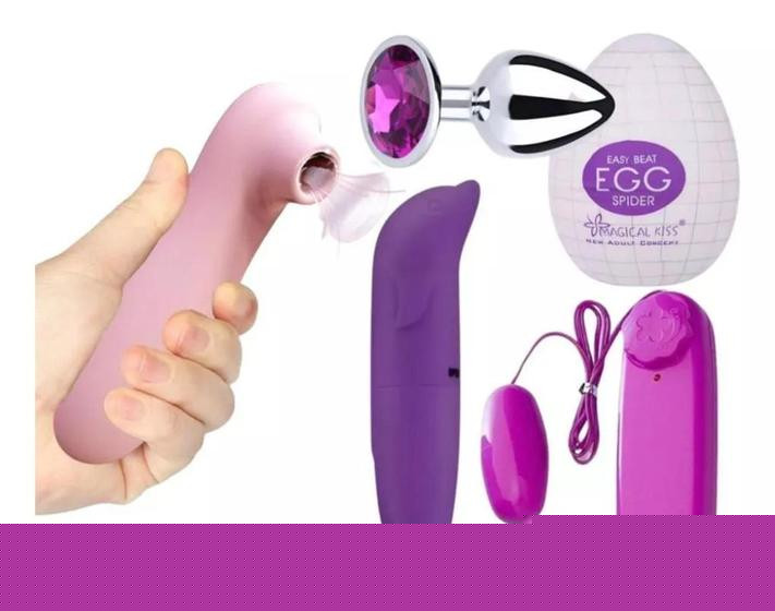 Imagem de Vibrador Golfinho + Bullet Estimulador + Sugador de Clitóris + Plug Anal + Masturbador Masculino 