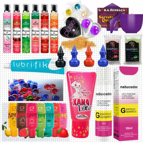 Imagem de Kit Revendedora Sex Shop Revenda Premium SexyShop Completo 45 Itens