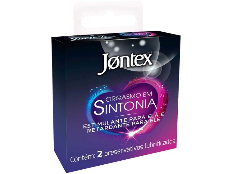 Imagem de Preservativo Jontex Orgasmo em Sintonia - Retardante Texturizada Roxa 2 Unidades