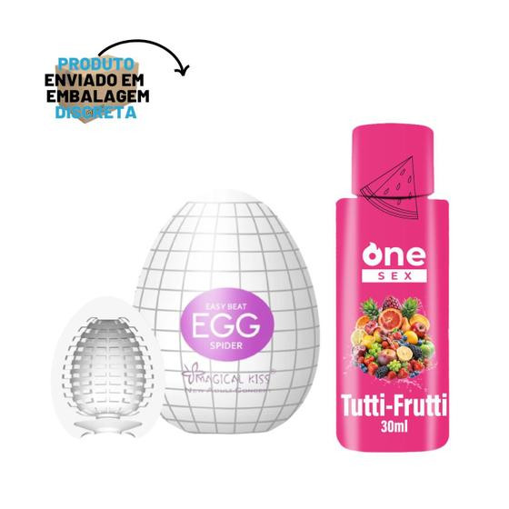 Imagem de Egg Masturbador  Gel Lubrificante Íntimo Com Sabor 30ml One Sex