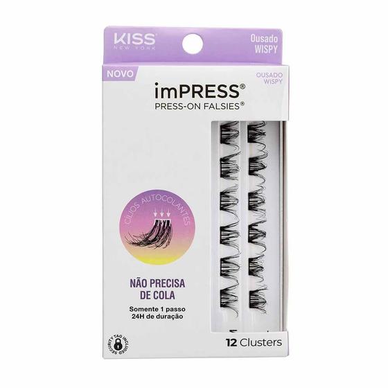 Imagem de Cílios Postiços ImPRESS Press-on Falsies Mini Refil - Ousado Wispy