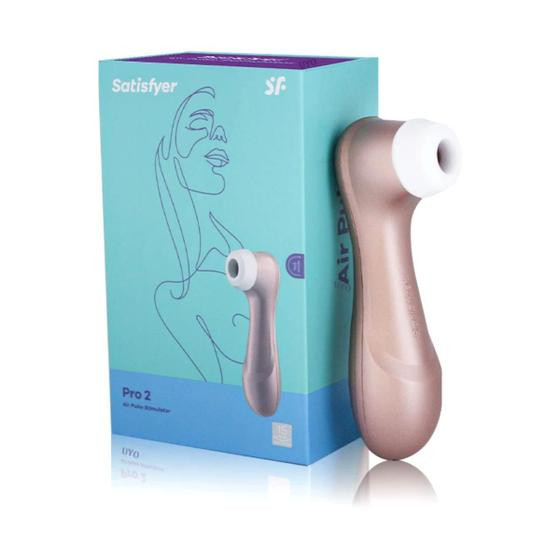 Imagem de Satisfyer Pro 2 Sugador Estimulador de Clitóris com Pulso de Ar Tecnologia de Ondas de Pressão de Sucção do Clitóris à Prova d'Água Recarregável