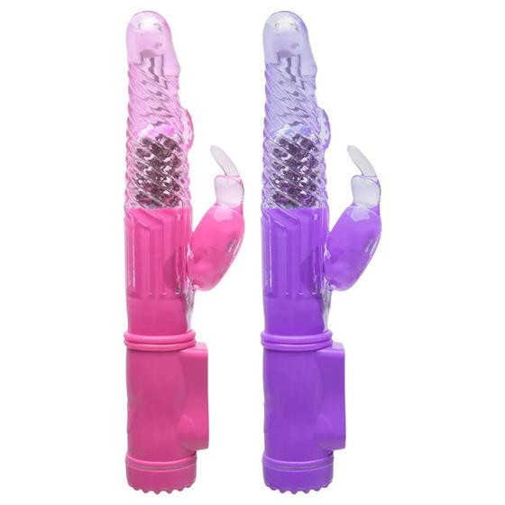 Imagem de Vibrador Rotativo Rabbit Com 12 Vibrações 22 X 3Cm Vipmix - 