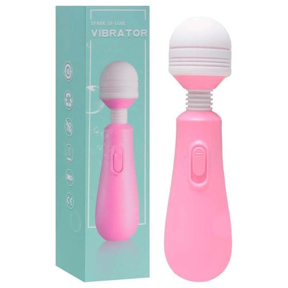 Imagem de Vibrador varinha mágica 2 vibrações flexível 15 cm