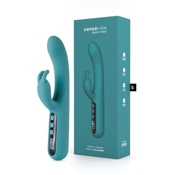 Imagem de Vibrador Recarregável Sensevibe Digital Rabbit