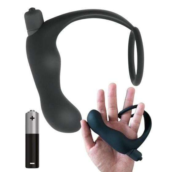 Imagem de Vibrador Estimulador de Prostata Plug Anal Recarregável com Controle Retomo 10 modos de vibração