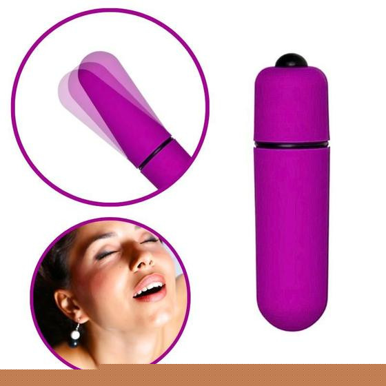 Imagem de Vibrador Power Bullet Mini Estimulador de Clitóris Roxo