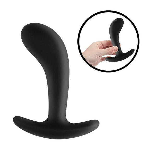 Plug Anal em Silicone Curvado - Tamanho 13.0x3.8 - Sex shop - Sexy Import