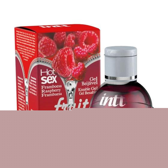 Gel beijável para oral esquenta fruit sexy framboesa 40ml - int - Intt Cosmeticos