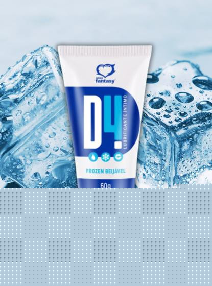 Imagem de Lubrificante D4 Frozen Sexy Fantasy  Lubrificação intensa com sensação refrescante de menta