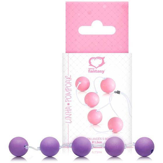 Imagem de Colar tailandês com 5 bolas - tamanho p - sexy fantasy