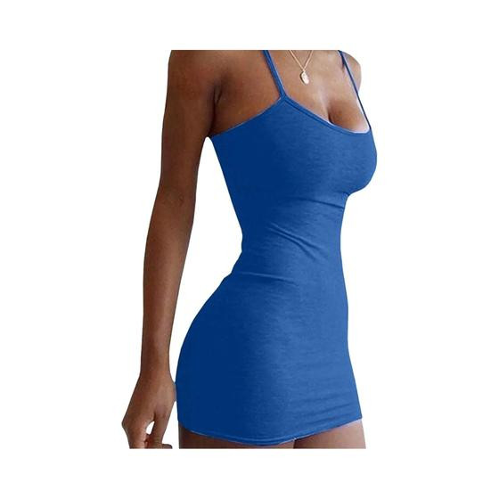 Vestido Camisole Sexy Justo Para Mulheres, Saia Mini De Verão, Pijamas, Roupas Para Meninas - NONE