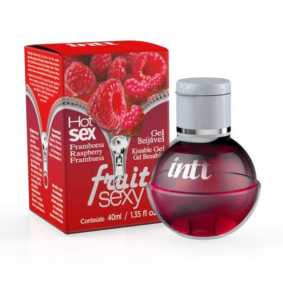 Imagem de Gel beijável para oral esquenta fruit sexy framboesa 40ml - int