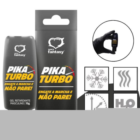Imagem de Sex Shop Pika Turbo Gel Retardante Masculino Para Ejaculação KIT 15g Sexy Fantasy