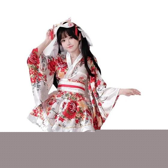 Imagem de Vestido Kimono Geisha Sexy E Doce Para Mulheres, Robe Japonês De Verão, Fantasia De Cosplay Anime