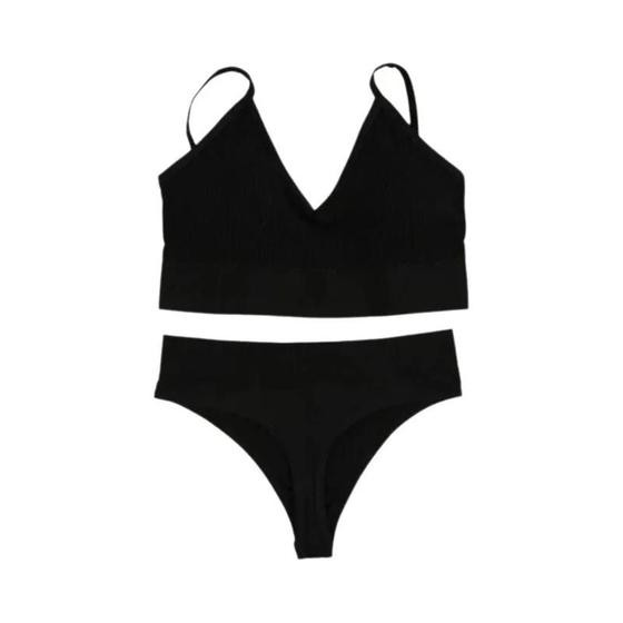 Imagem de Conjunto de Sutiã e Calcinha Sexy Sem Costura - Lingerie Confortável 2 Peças
