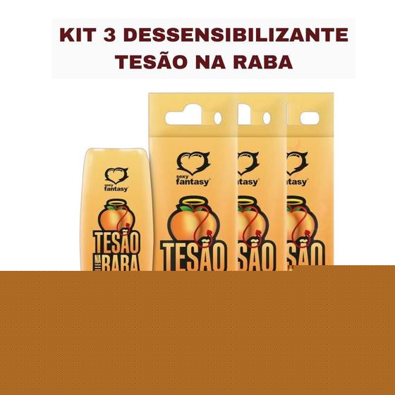 Imagem de Anestésico Anal Kit 3 Tesão Na Raba Gel Excitante E Lubrificante 15ml Dessesibilizante  Sexy Fantasy  Sex Shop Produtos Adultos