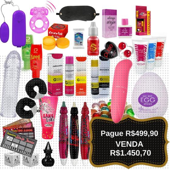 Imagem de Kit Sex Shop 125 Itens Sexyshop Atacado Completo