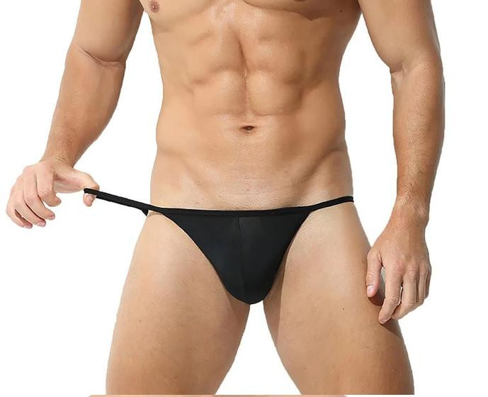 Imagem de Cueca Jockstrap Sexy Fio Dental Aberta em Poliamida Forrada - Conforto e Estilo