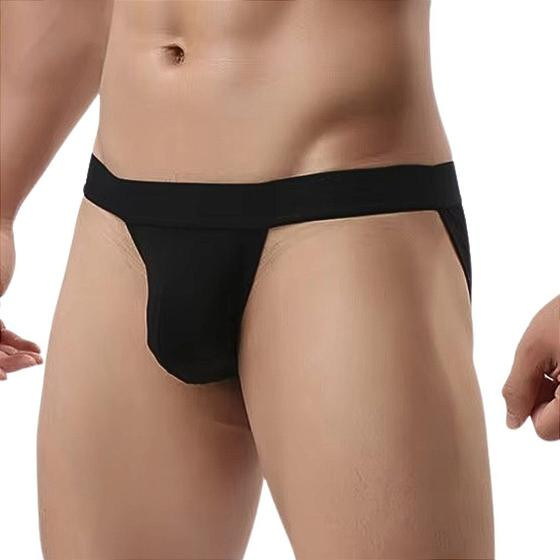 Imagem de Cueca Jockstrap Sexy Suporte Atlético com Faixa Aberta - Preta