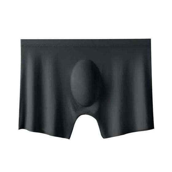 Imagem de Cueca Boxer Masculina Ultrafina e Respirável - Sem Costura, Seda Gel - Conforto Sexy