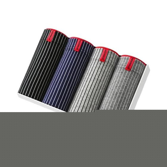 Imagem de Cuecas Boxer Listradas De Algodão Para Homens Tamanho plus 6XL, 4 Peças, Lingerie Sexy U Convex,