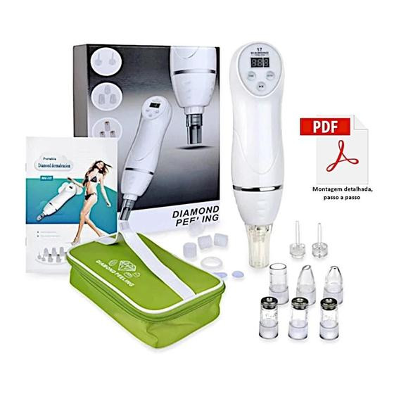 Imagem de Removedor de Cravos e Espinhas Elétrico Peeling Profissional Sucção Limpeza de Pele e Clareamento