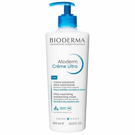Imagem de Creme Hidratante Corporal Bioderma - Atoderm Crème Ultra Peles Normais e Secas