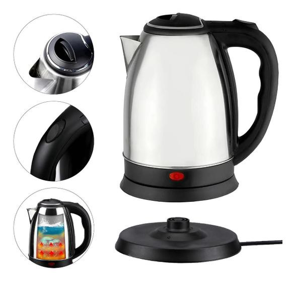 Imagem de Chaleira Elétrica Com Auto Desligamento Automático Após Fervura Jarra Inox Best 2 Litros Top