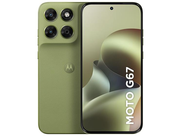 Imagem de Smartphone Motorola Moto G67 5G 256GB 12GB (4GB RAM + 8GB RAM Boost) Câmera 50MP Sony Lytia 600 Tela 1.5K Extreme Amoled 120Hz Ultrarresistente