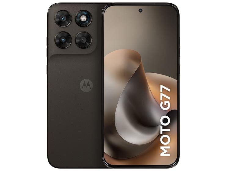 Imagem de Smartphone Motorola Moto G77 5G 256GB 24GB (8GB RAM + 16GB RAM Boost) Câmera 108MP Ultra-Pixel Tela 1.5K Extreme Amoled 120Hz Ultrarresistente