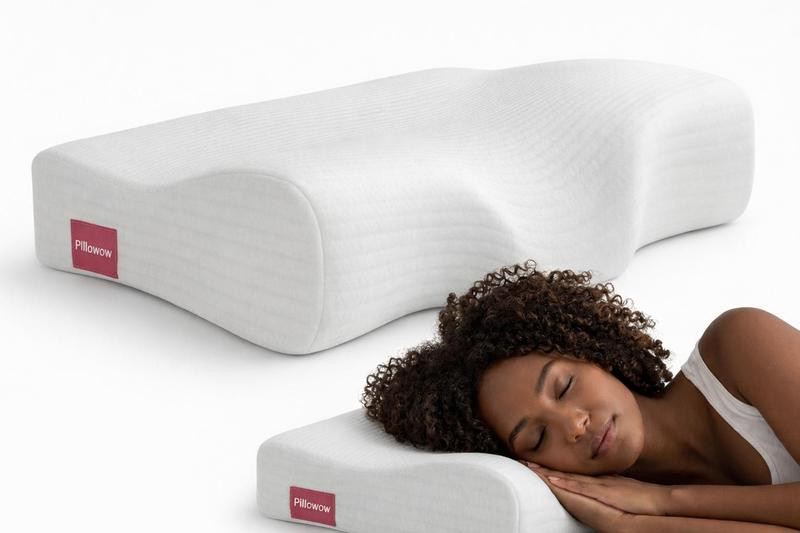 Imagem de Travesseiro Cervical Ortopédico Espuma Viscoelástica Best Pillow Conforto Anatômico para Alívio de Dores no Pescoço Hipoalergênico Branco
