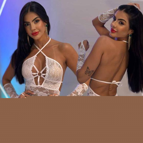Imagem de Lingerie Sexy Mini Saia Transparente Sensual Calcinha Fio