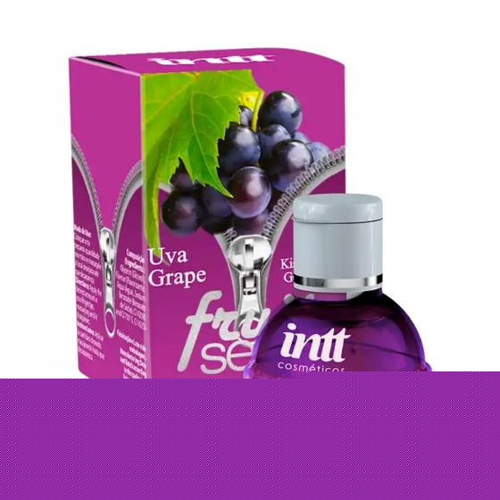 Imagem de Gel Beijável para Oral Esquenta Fruit Sexy Uva 40ml - Intt Cosméticos