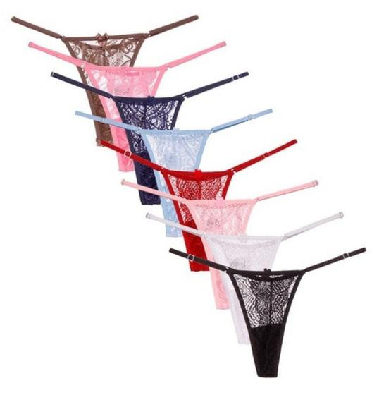 Imagem de Kit 5 Calcinha Tanga Feminina Microfibra Com Regulagem Lateral Fio Dental Conforto Adulto