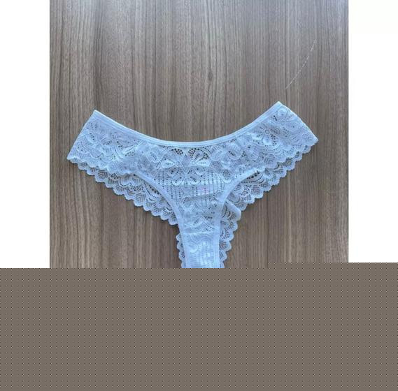 Imagem de Kit com 5 Calcinhas em Renda Fio Dental Sexy Lingerie Feminina Sensual Moda Intima