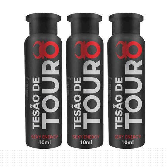 Imagem de Kit 3 Tesão de Touro Afrodisíaco Natural 10ml Sexy Fantasy