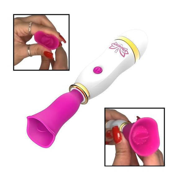 Imagem de Super Língua Poderosa Sugadora Lambedora De Clitóris Com 12 Modos - PINK