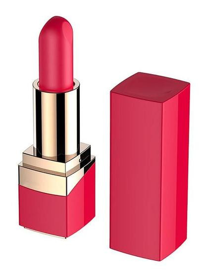 Imagem de Mini bullet formato de batom super discreto - vermelho - a prova d'água