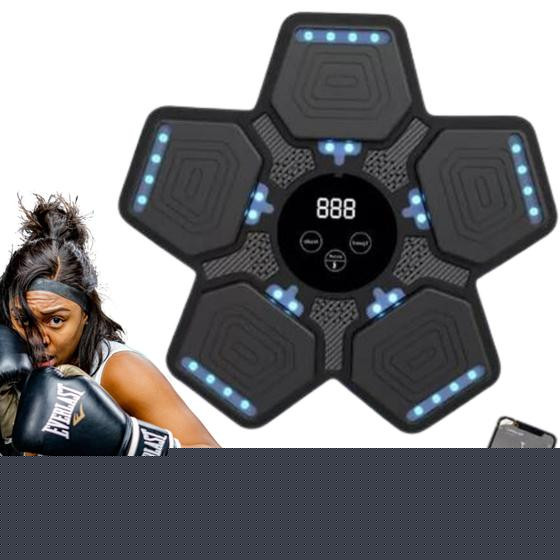 Imagem de Aparelho De Parede De Boxe Socos Treinamento Em Casa Com Led