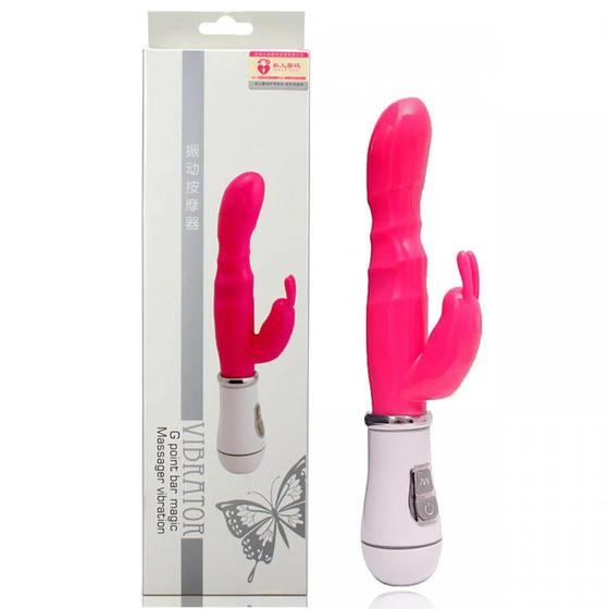 Imagem de Vibrador Ponto G em Jelly Duplo com 10 Níveis de Vibração Sexy Import