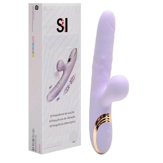 Imagem de Vibrador Ponto G E Clitóris Vai Vem Anel Sexy Import